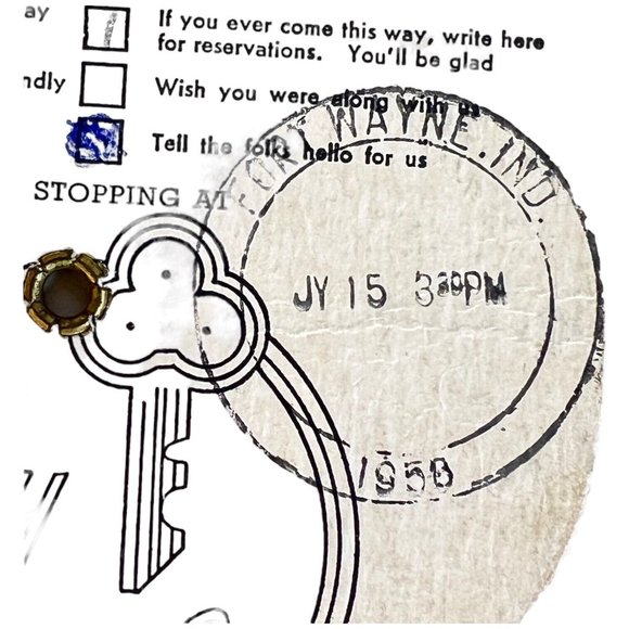 Vintage Tri Fold Advertising Cardboard Fan Boy With Circus Pigs Blue Folding - Picture 14 of 14